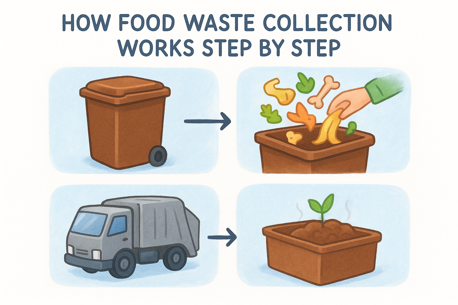 How food waste collection works step by step