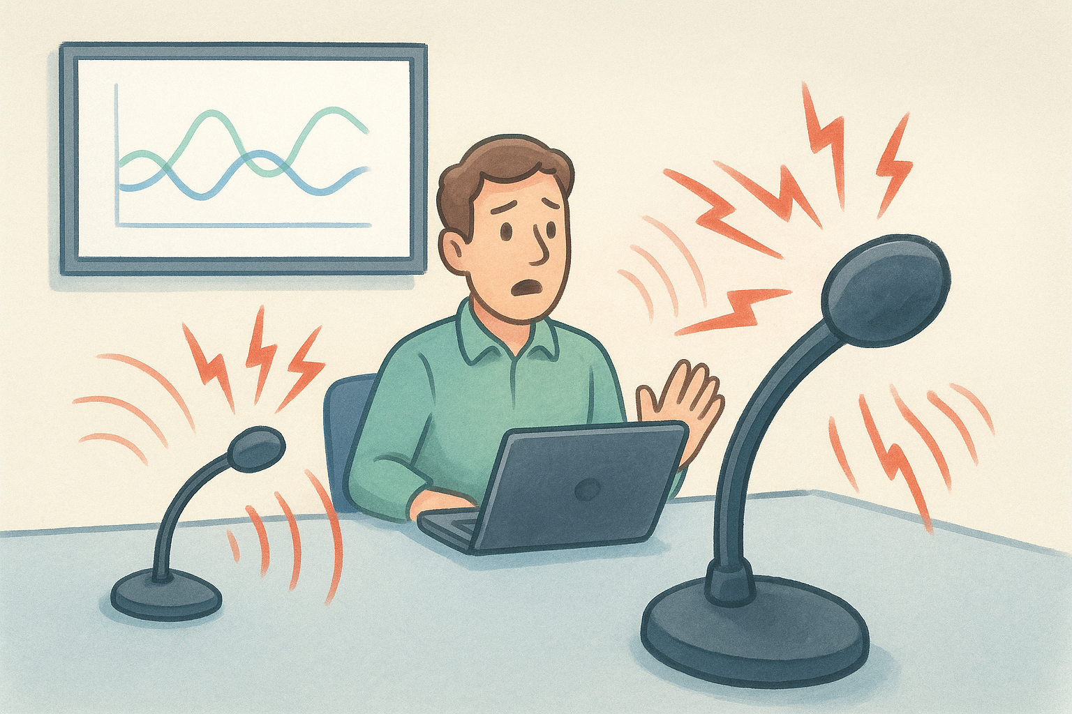 The echo problem with multiple microphones