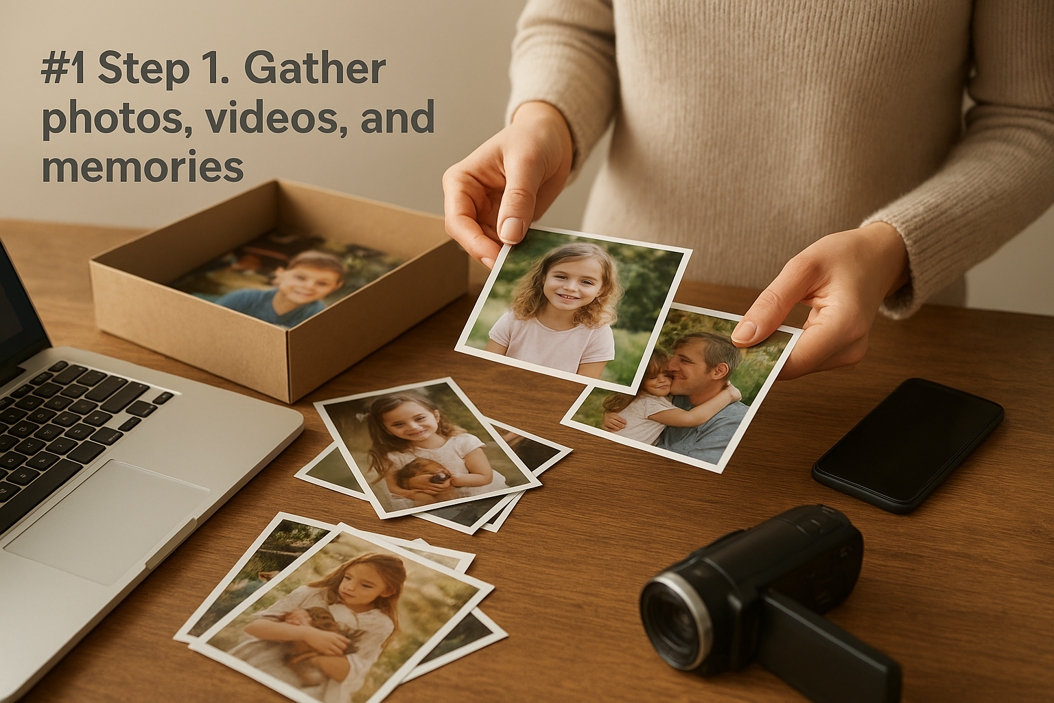 Step 1. Gather photos, videos, and memories
