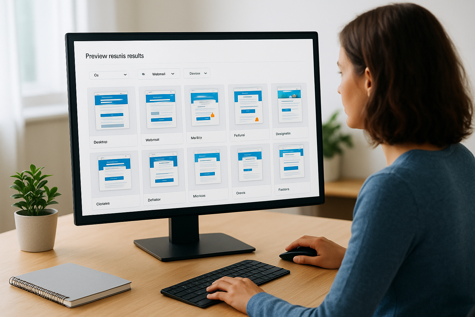 Navigate the preview results interface