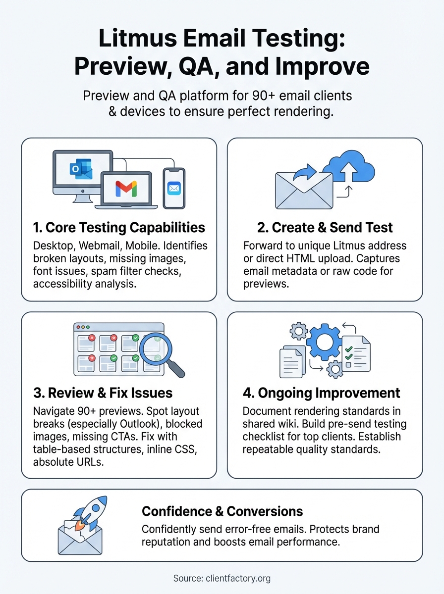 litmus email testing infographic