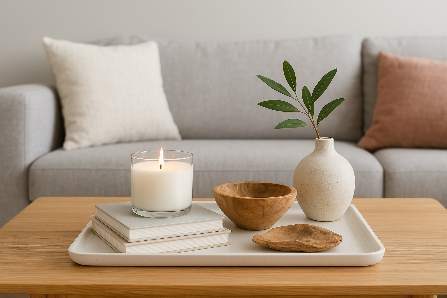 6. Style your coffee table like a designer