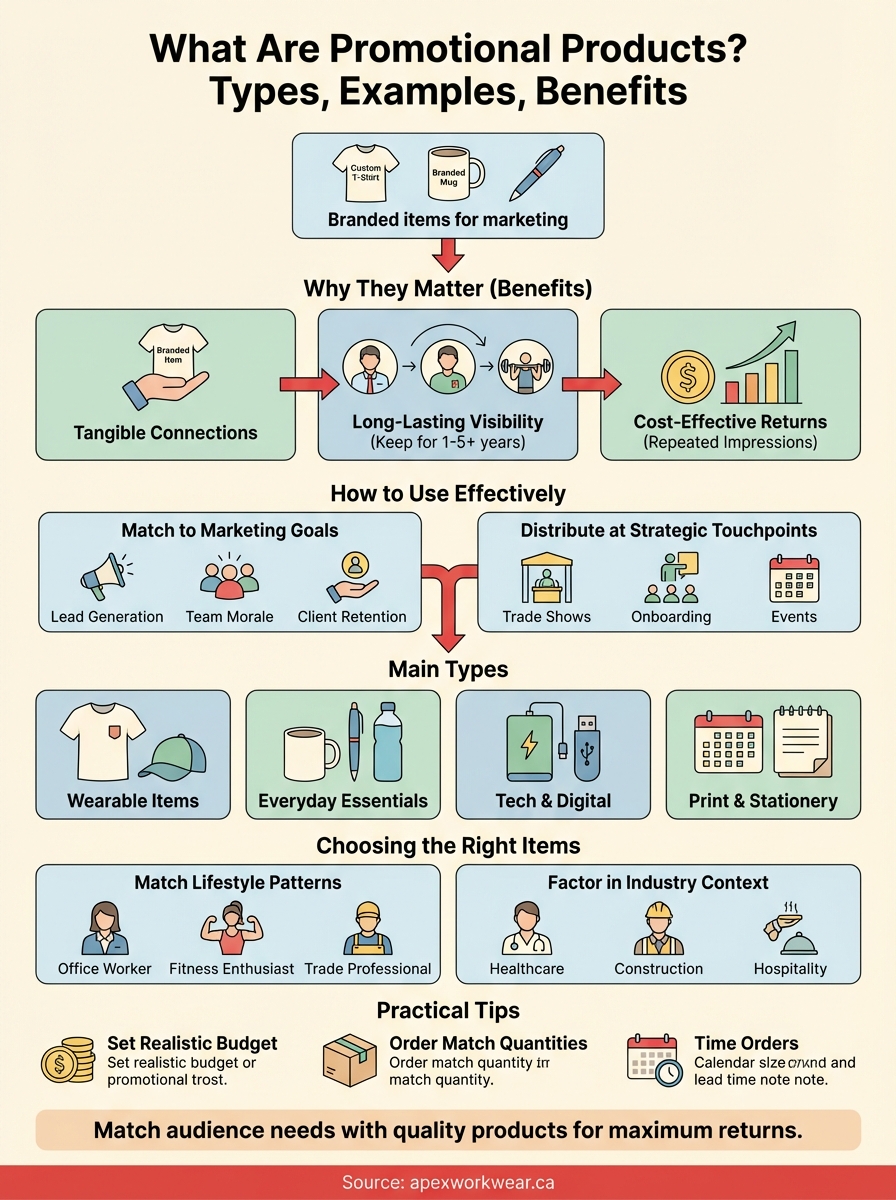 what are promotional products infographic