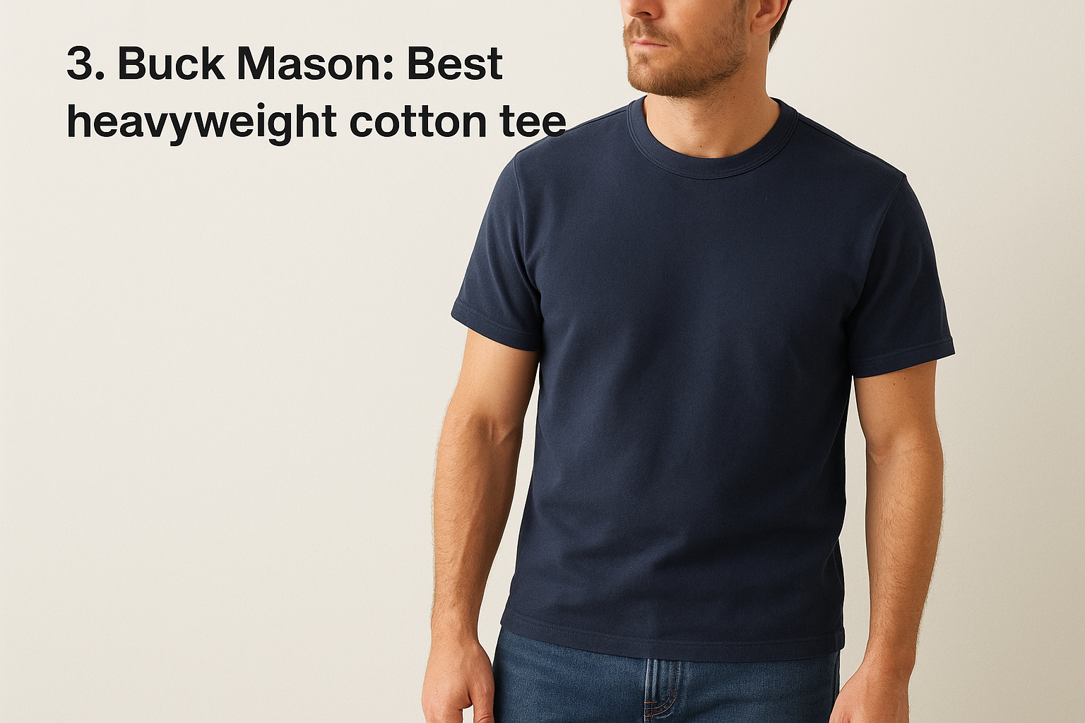 3. Buck Mason: Best heavyweight cotton tee