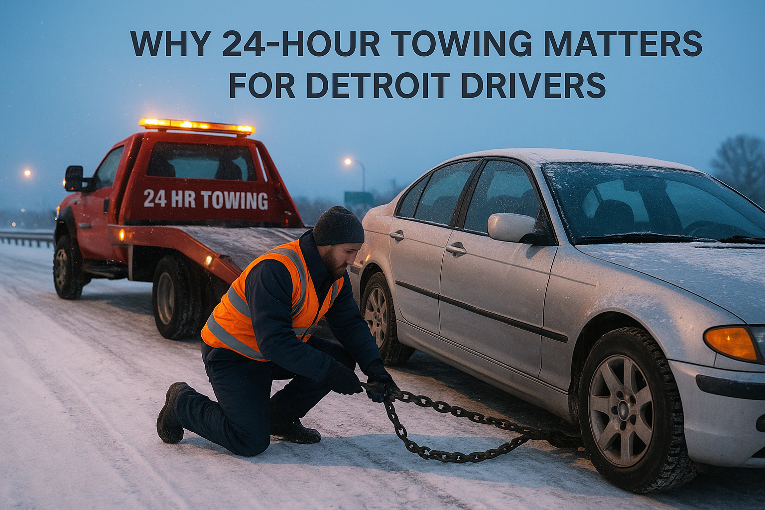 Why 24-hour towing matters for Detroit drivers