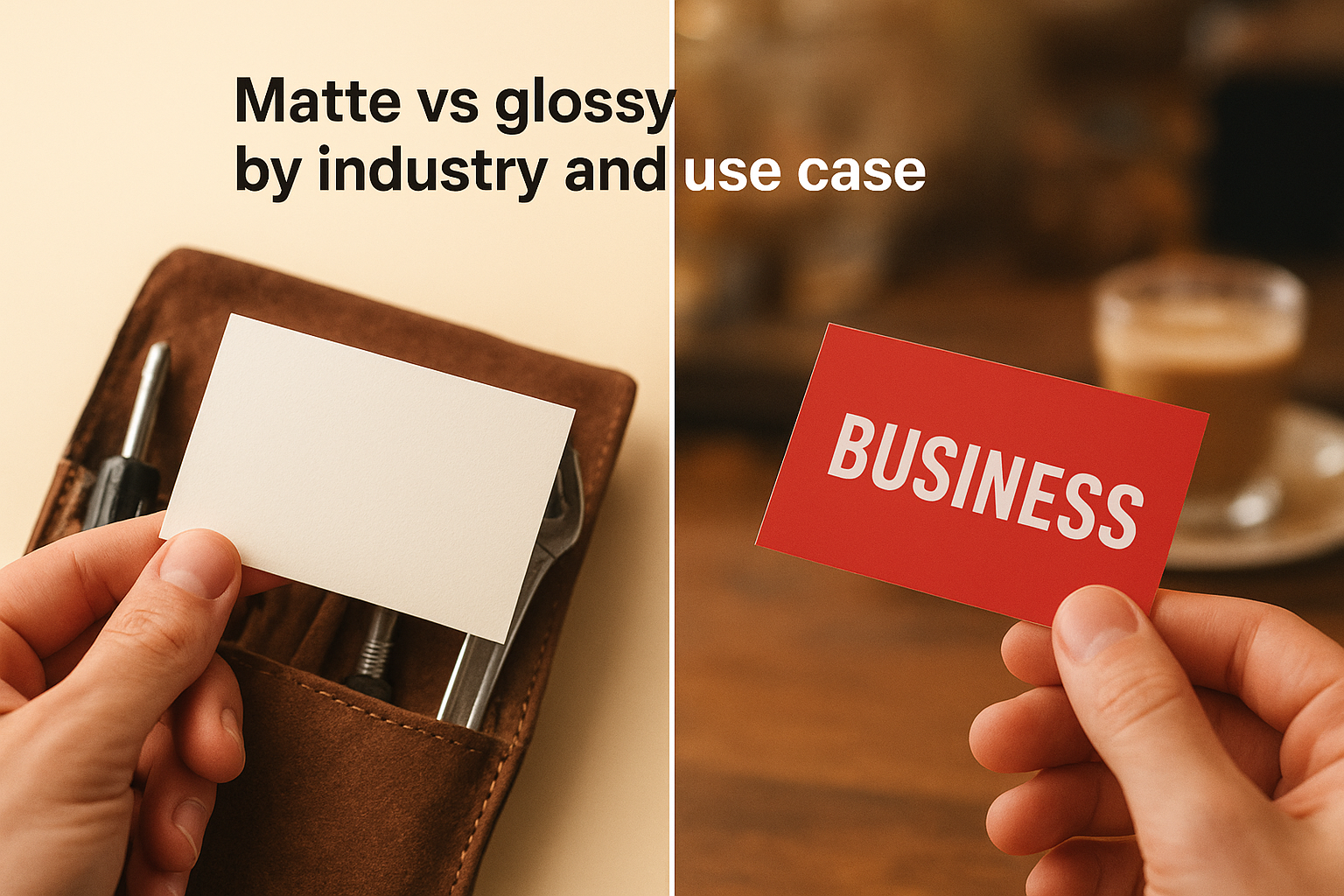 Matte vs glossy by industry and use case