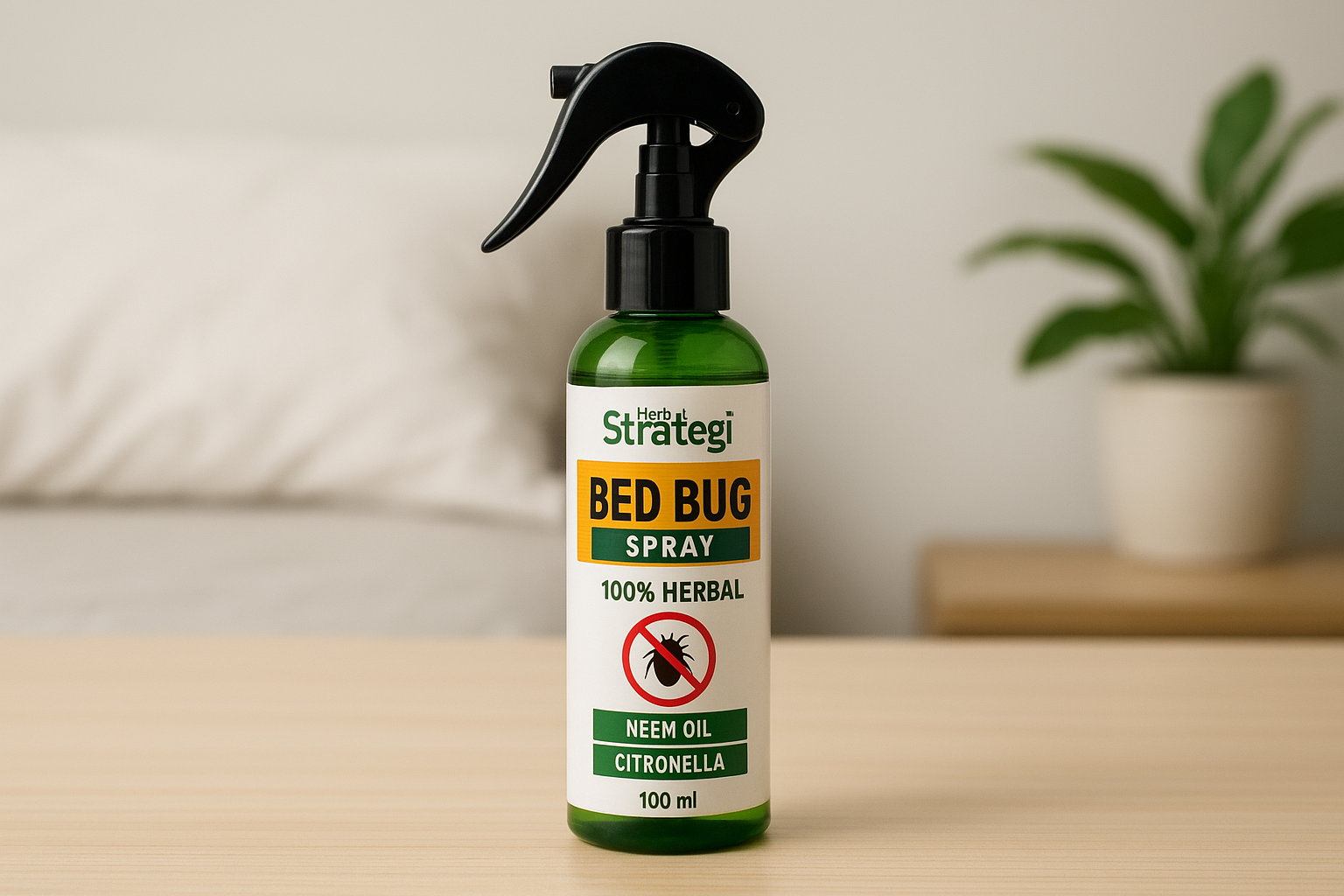 1. Herbal Strategi bed bug spray