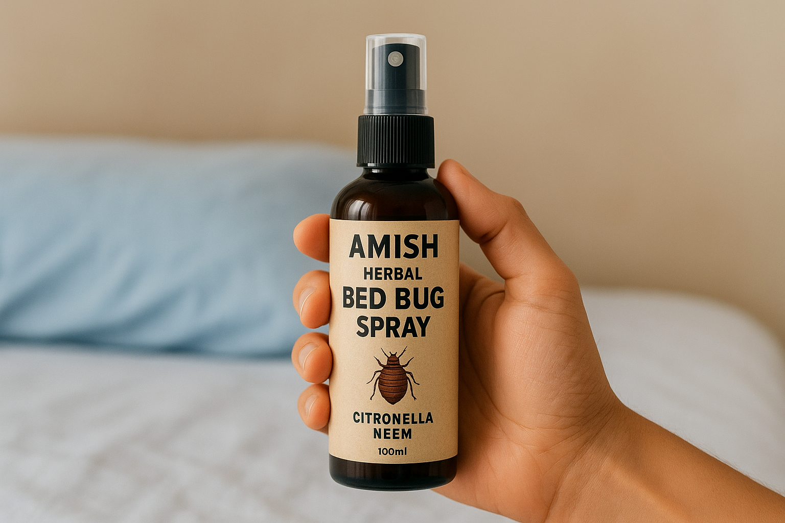 3. Amish herbal bed bug spray