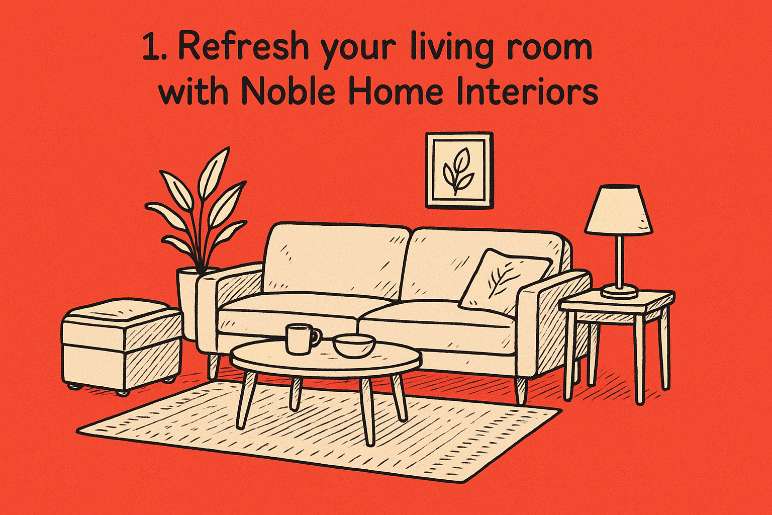1. Refresh your living room with Noble Home Interiors