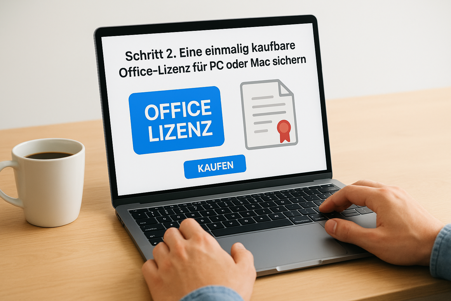 Schritt 2. Eine einmalig kaufbare Office-Lizenz für PC oder Mac sichern