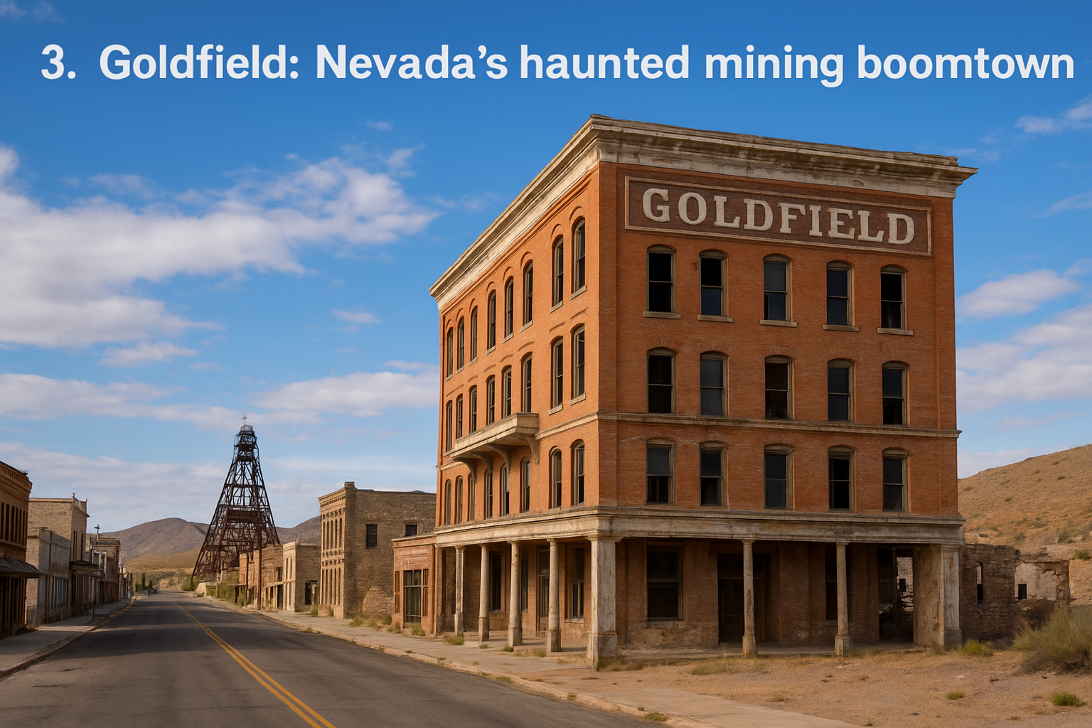 3. Goldfield: Nevada's haunted mining boomtown
