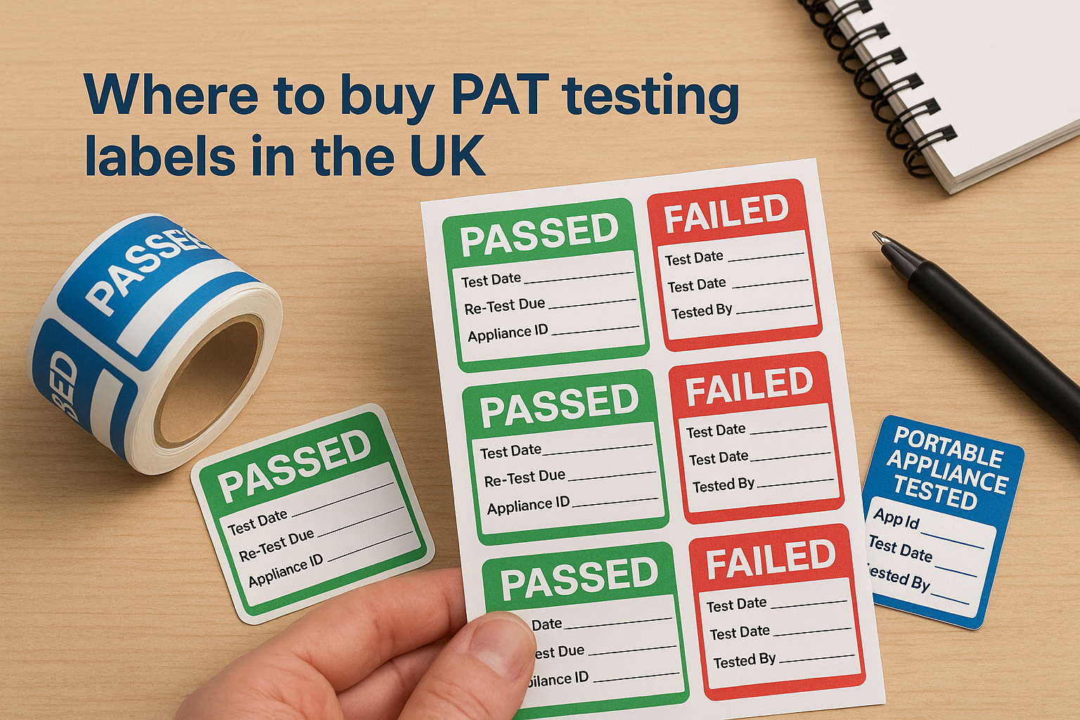 Where to buy PAT testing labels in the UK