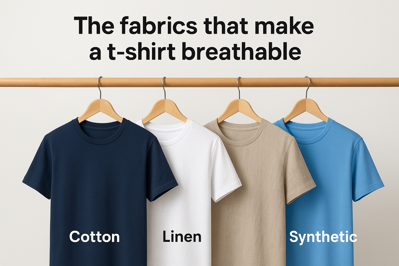 The fabrics that make a t-shirt breathable
