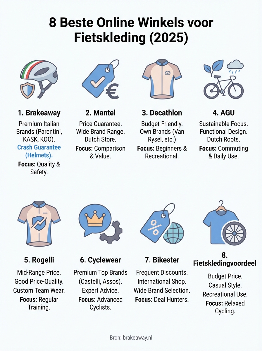 fietskleding infographic