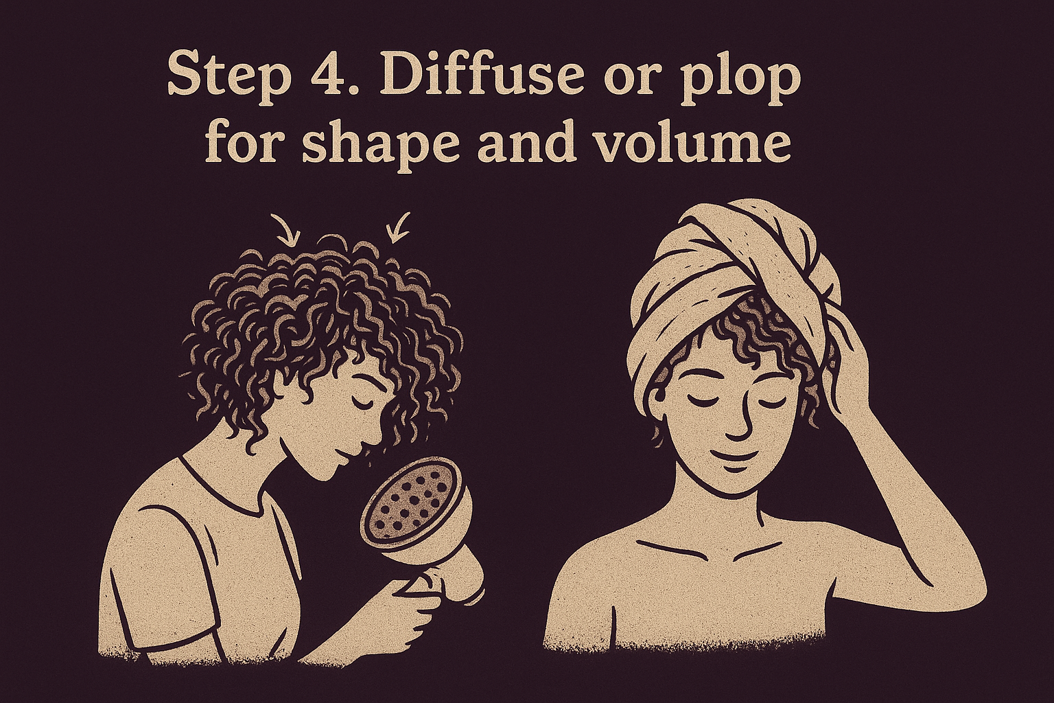 Step 4. Diffuse or plop for shape and volume