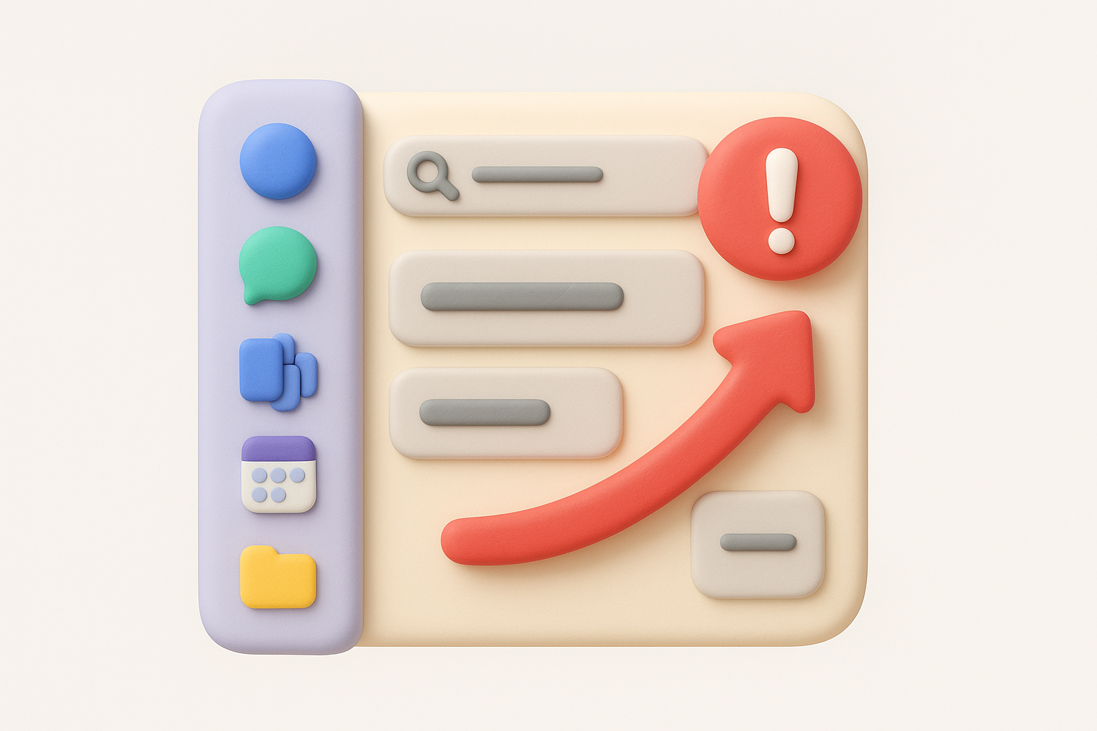 8. Microsoft Teams' cluttered navigation