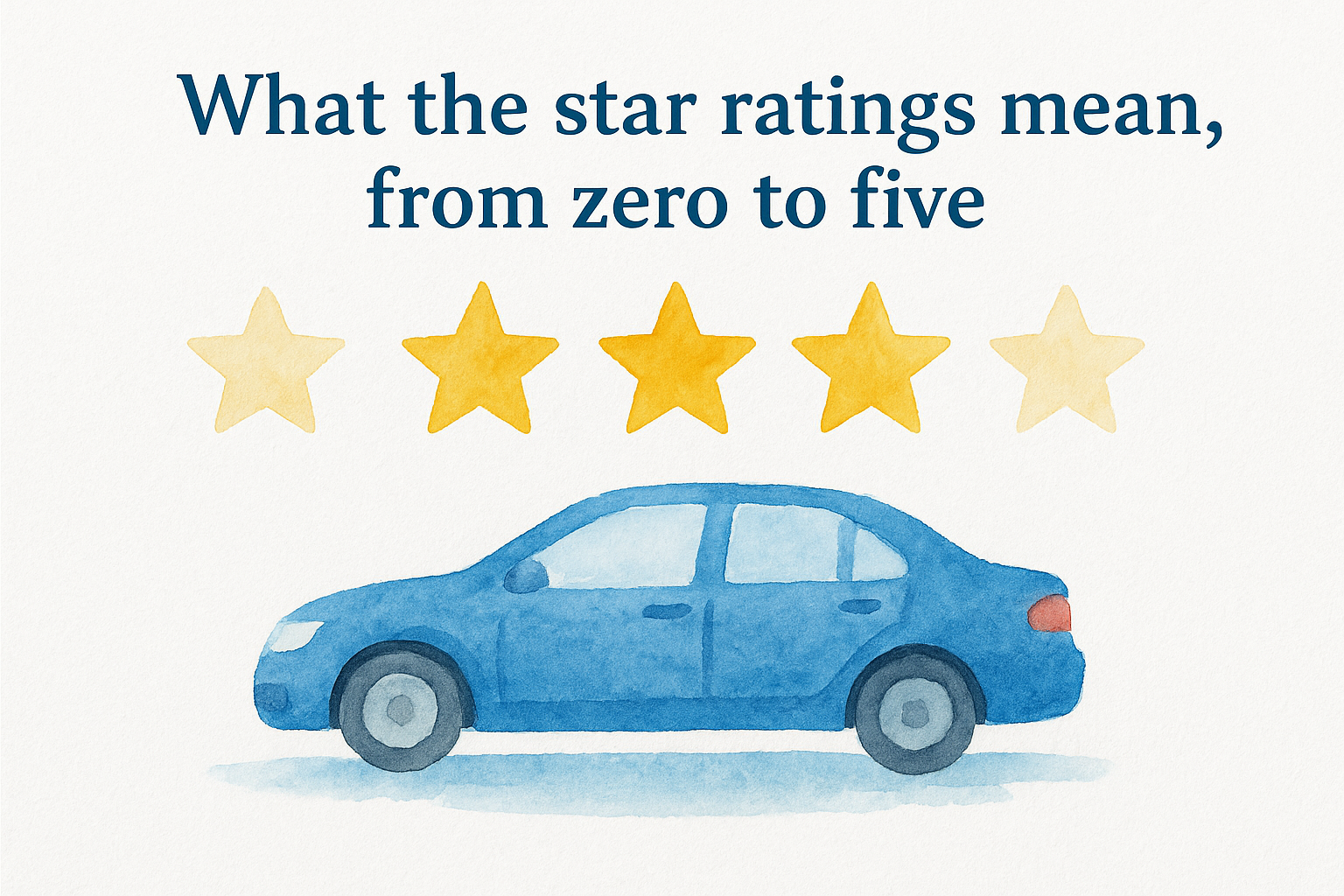 What the star ratings mean, from zero to five