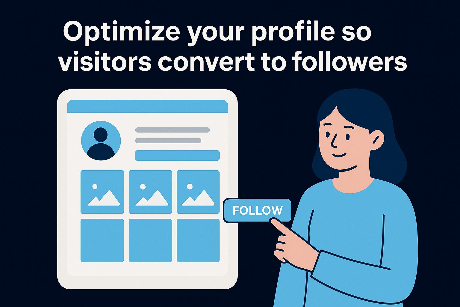 2. Optimize your profile so visitors convert to followers