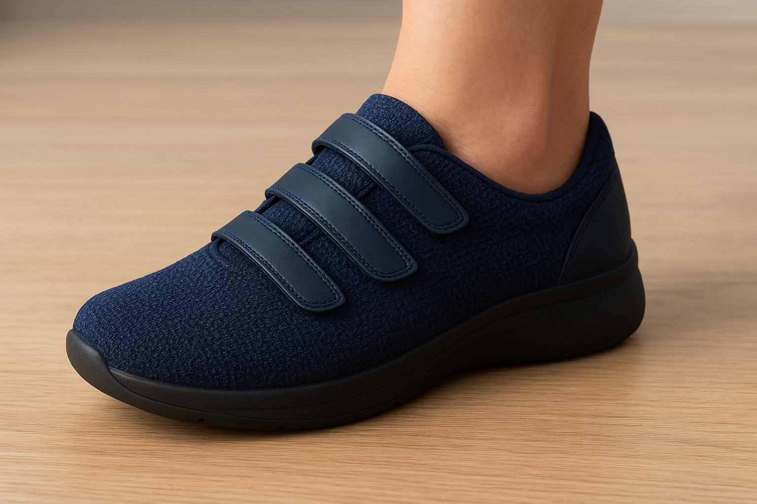 1. Dr. Comfort Lucy Stretchable Velcro Shoe