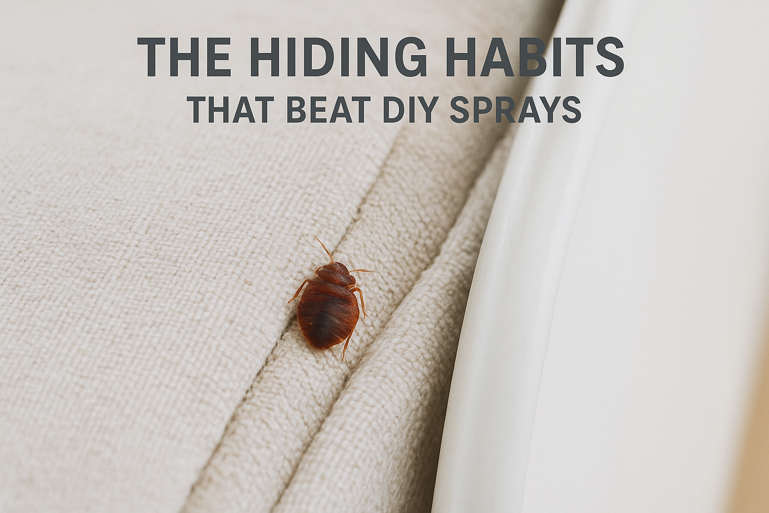 The hiding habits that beat DIY sprays