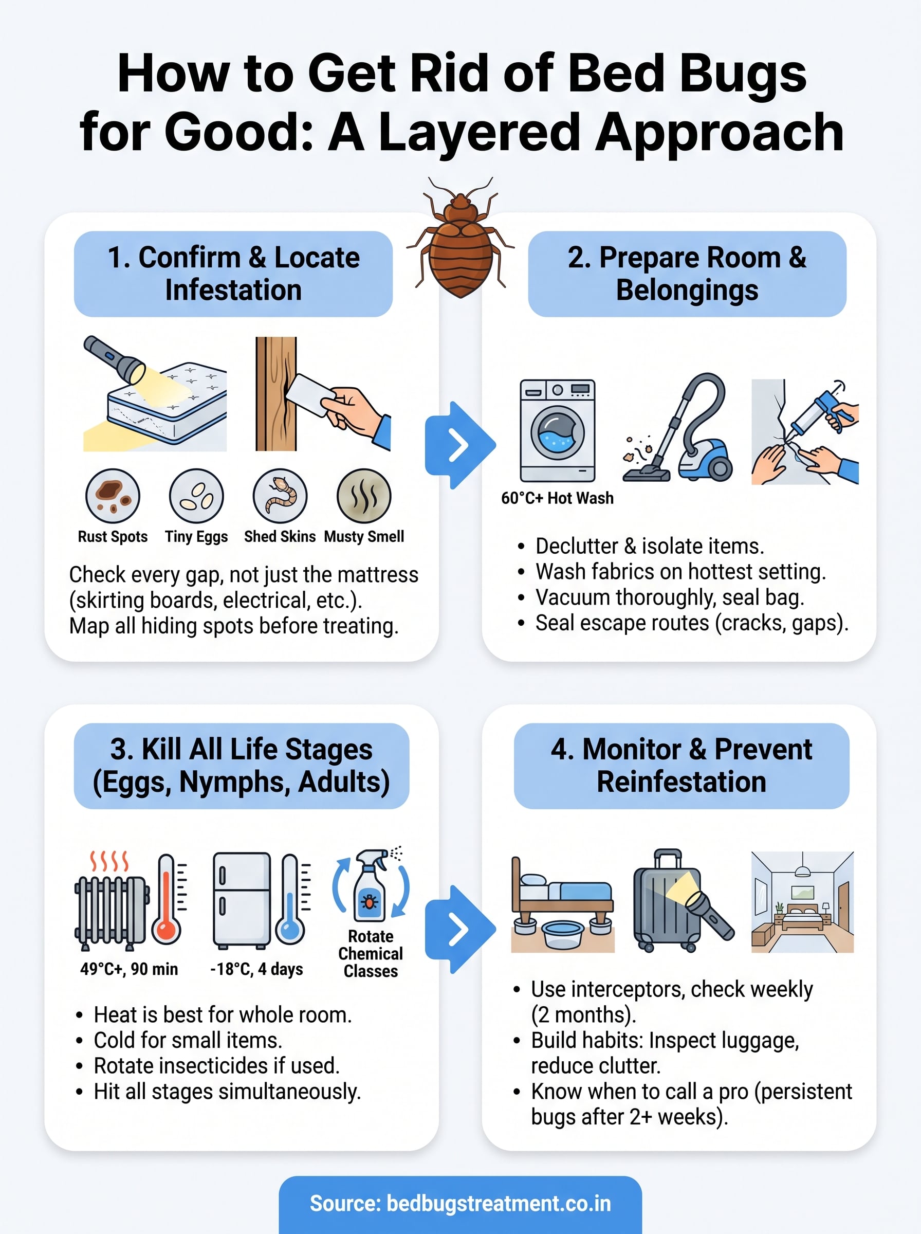 cure for bed bugs infographic