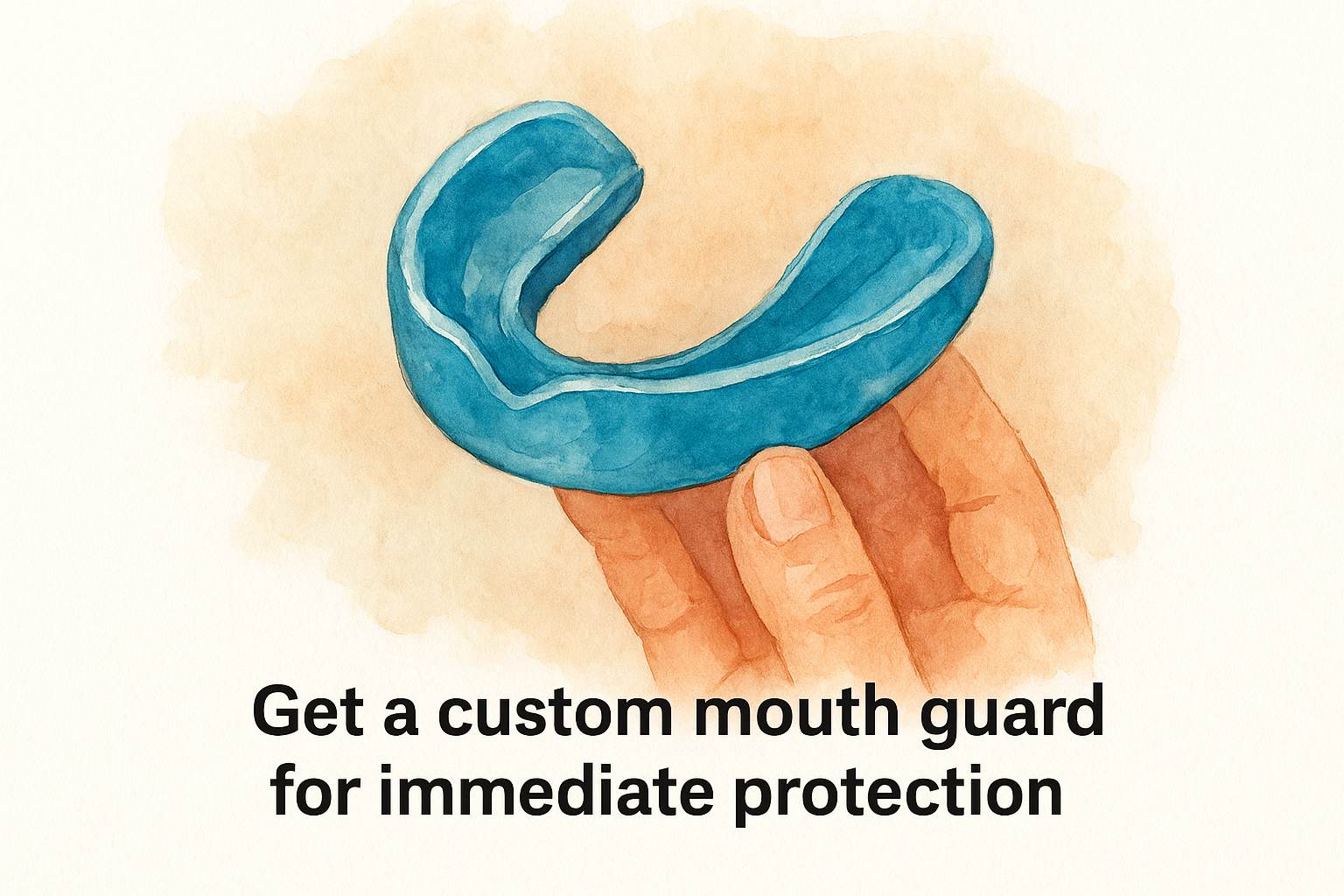 Get a custom mouth guard for immediate protection