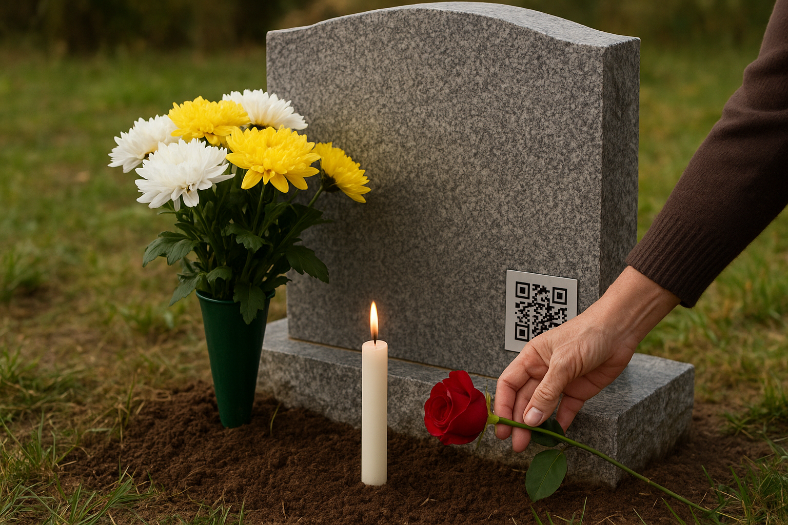 2. Visit their resting place with flowers or candles