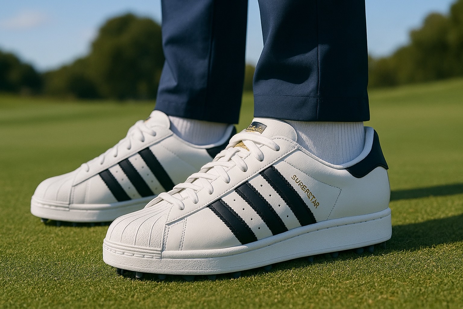 4. Adidas Superstar golf shoes