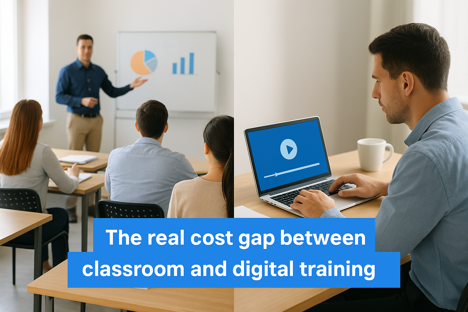 The real cost gap between classroom and digital training