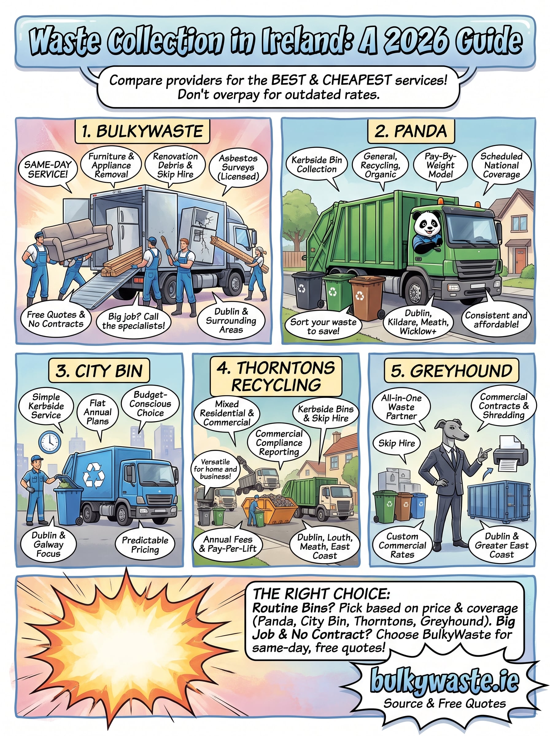 best waste collection services infographic