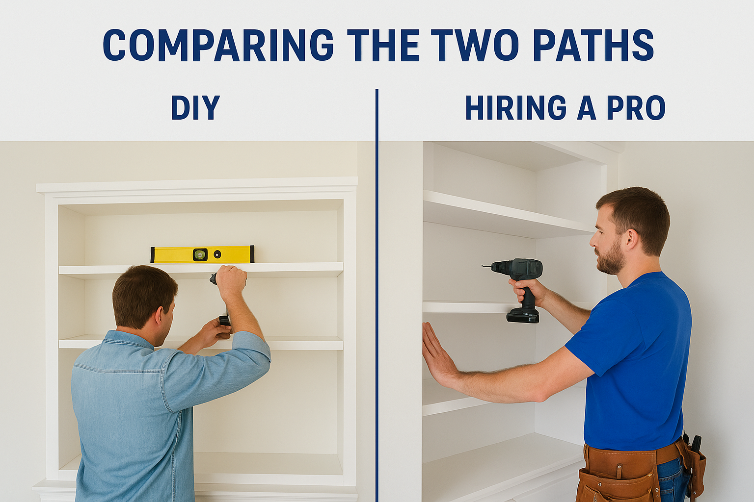 Comparing the two paths
