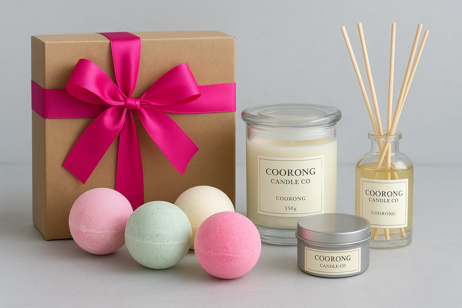 1. Coorong Candle Co for artisan bath bombs and gift sets