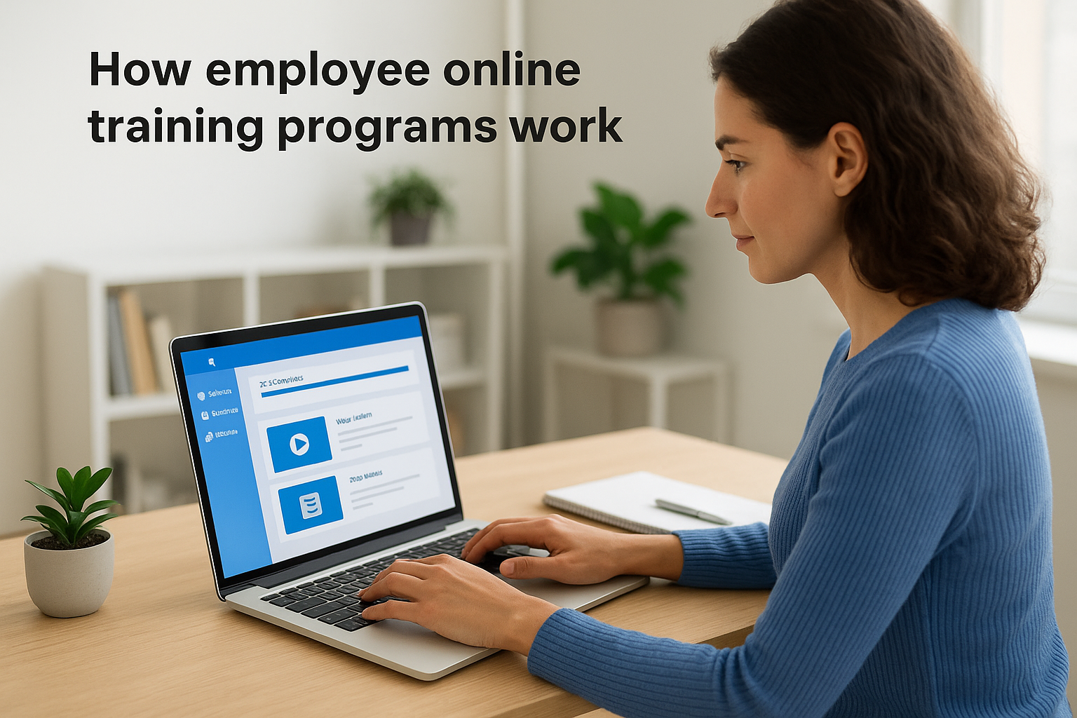 How employee online training programs work