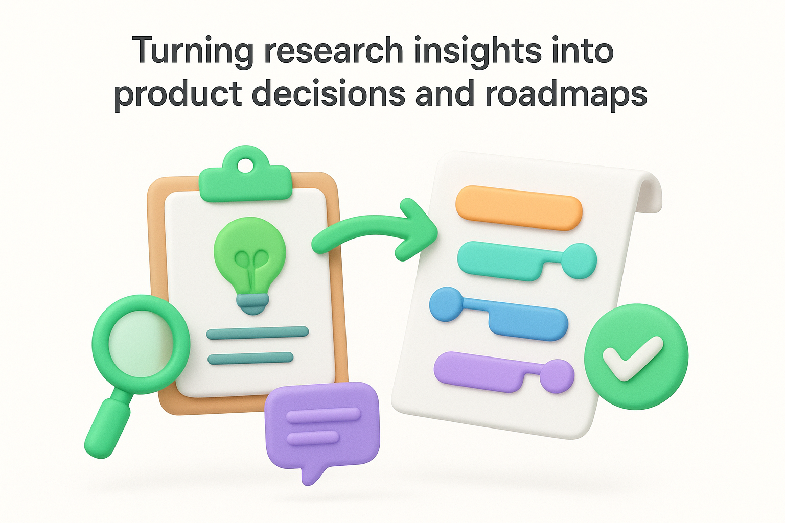 Turning research insights into product decisions and roadmaps