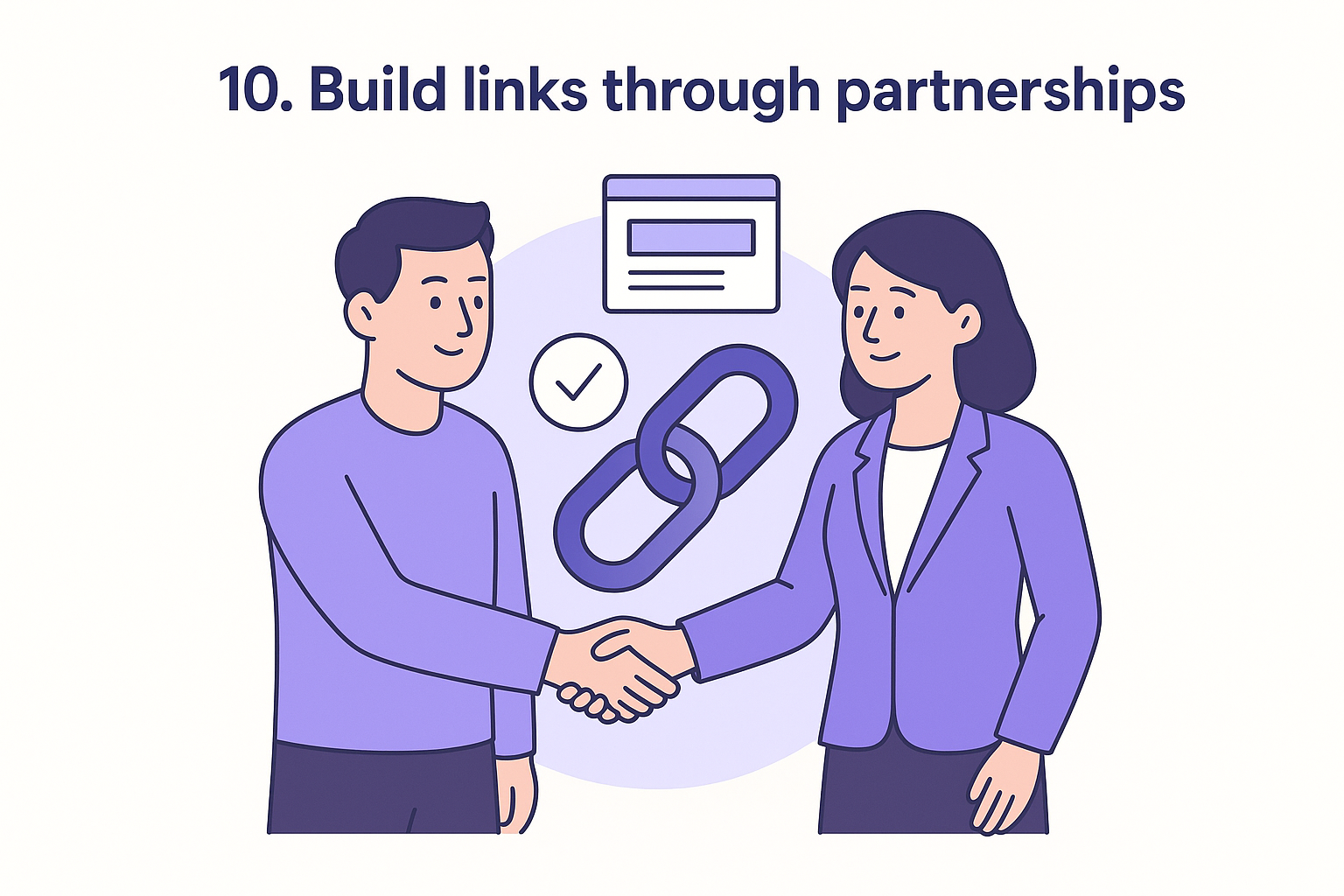 10. Build links through partnerships
