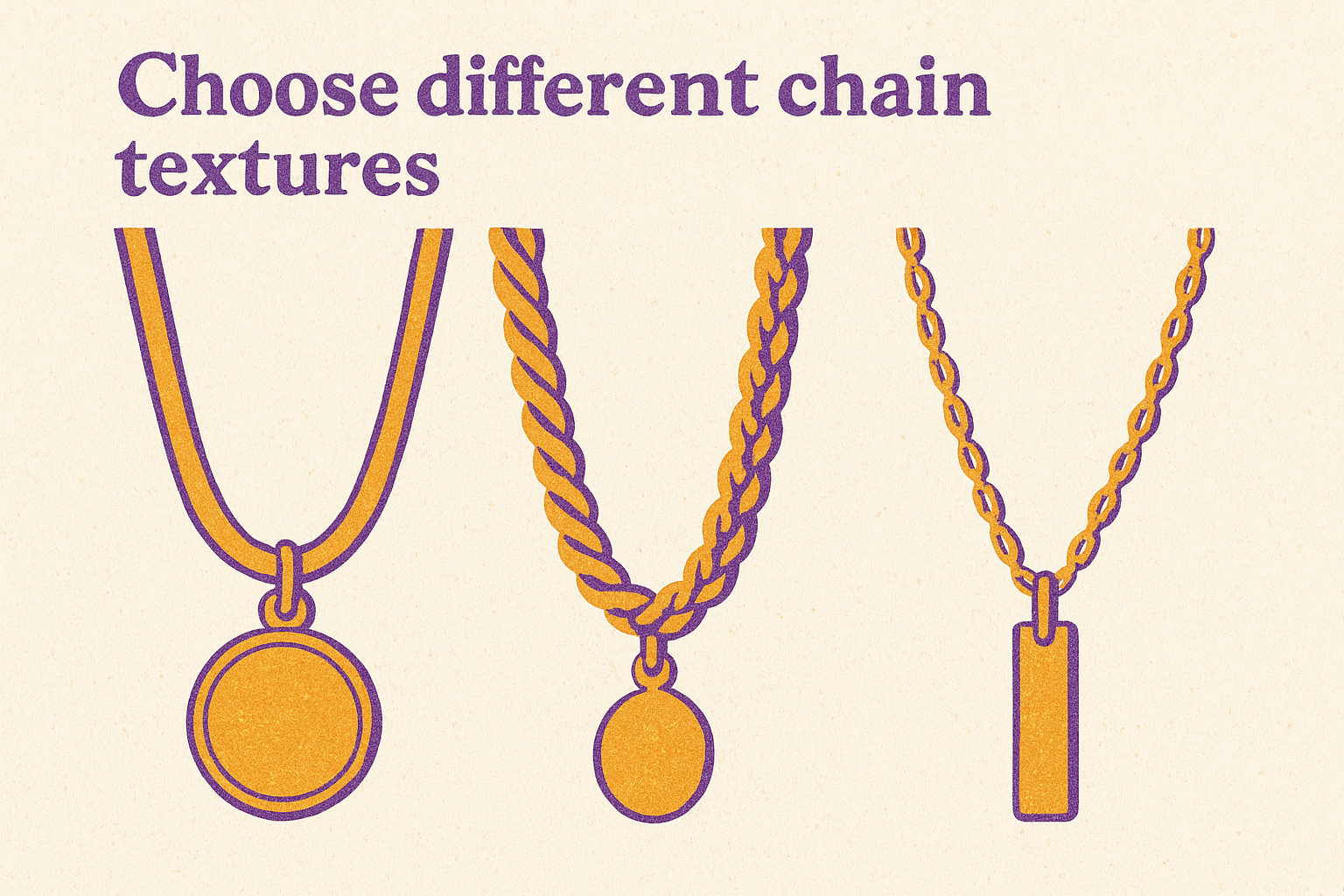 Choose different chain textures