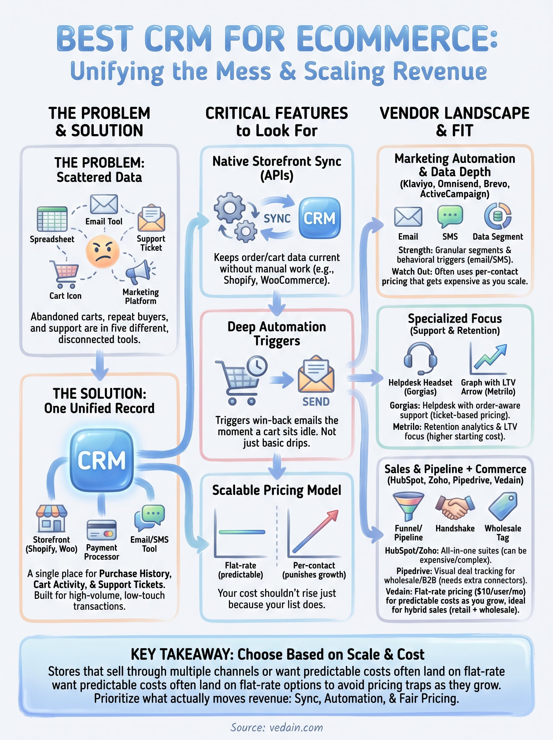best crm for ecommerce infographic