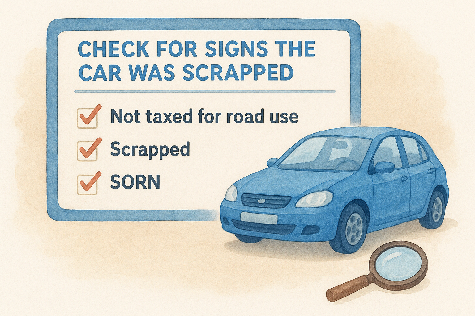 Step 3. Read the results for signs the car was scrapped