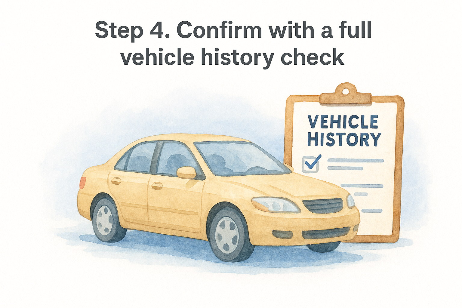 Step 4. Confirm with a full vehicle history check