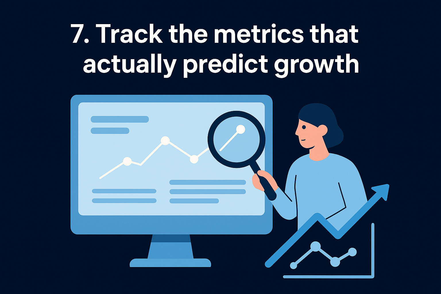 7. Track the metrics that actually predict growth