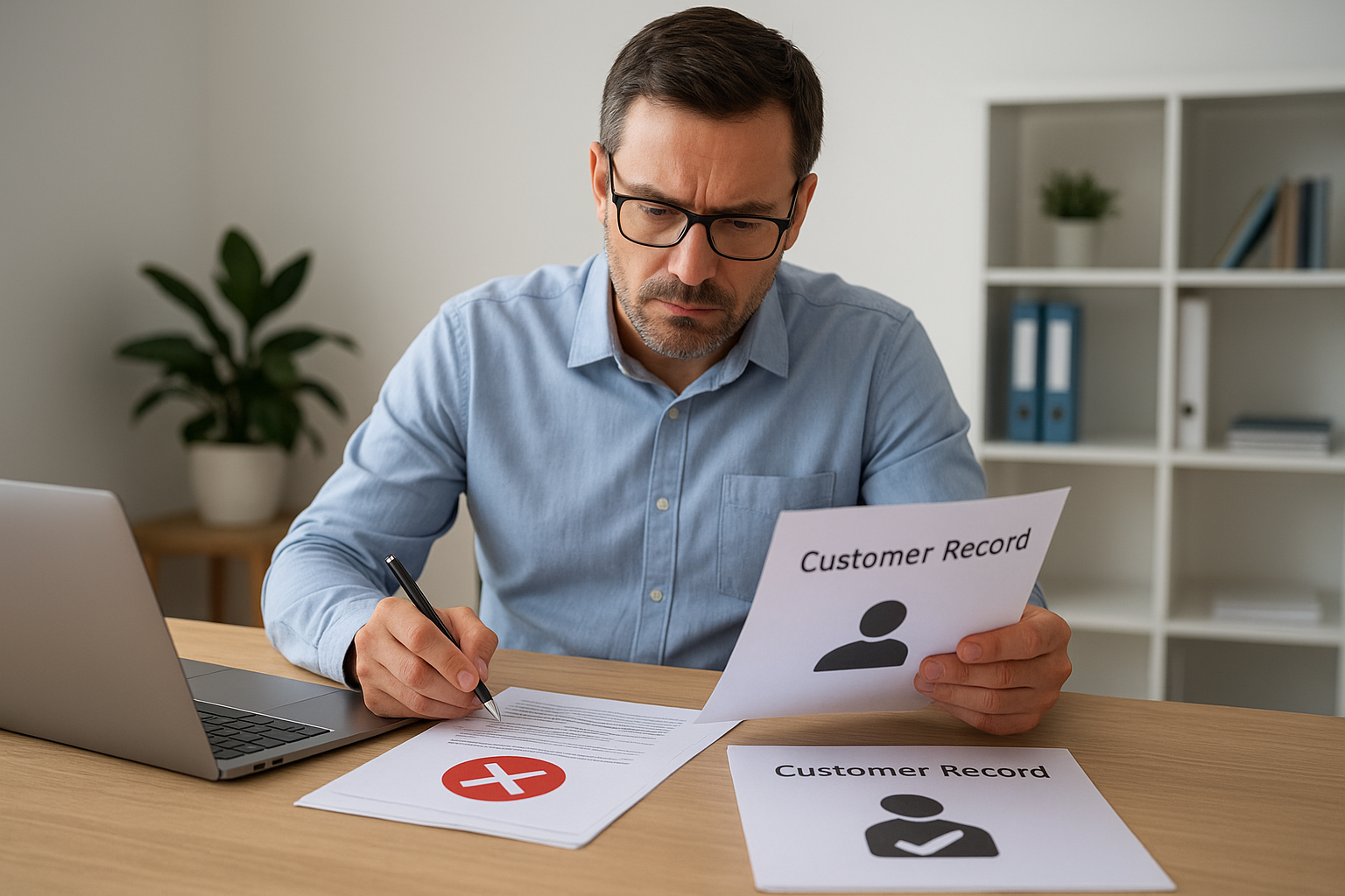 Duplicate and conflicting customer records