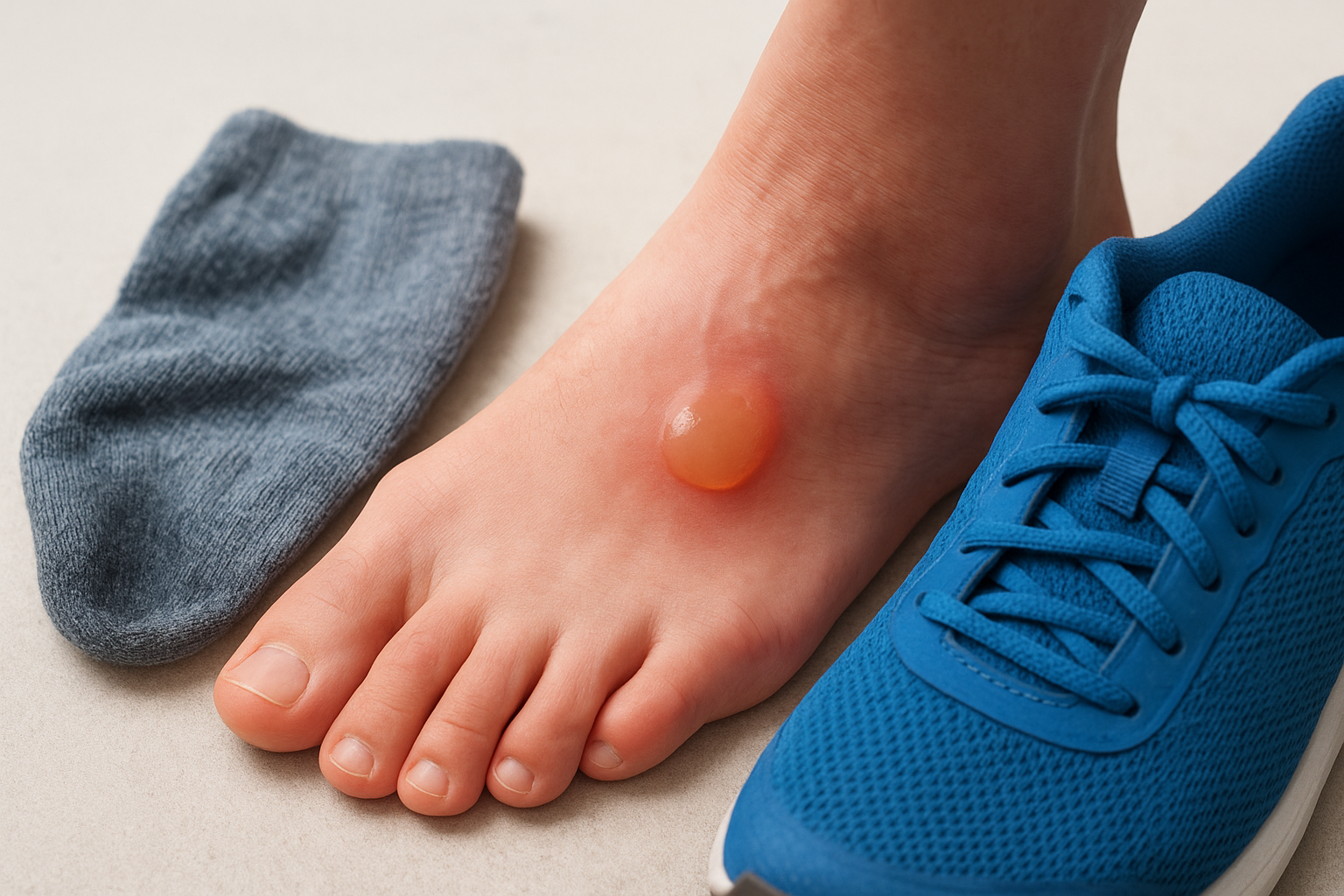 How friction and moisture create a blister