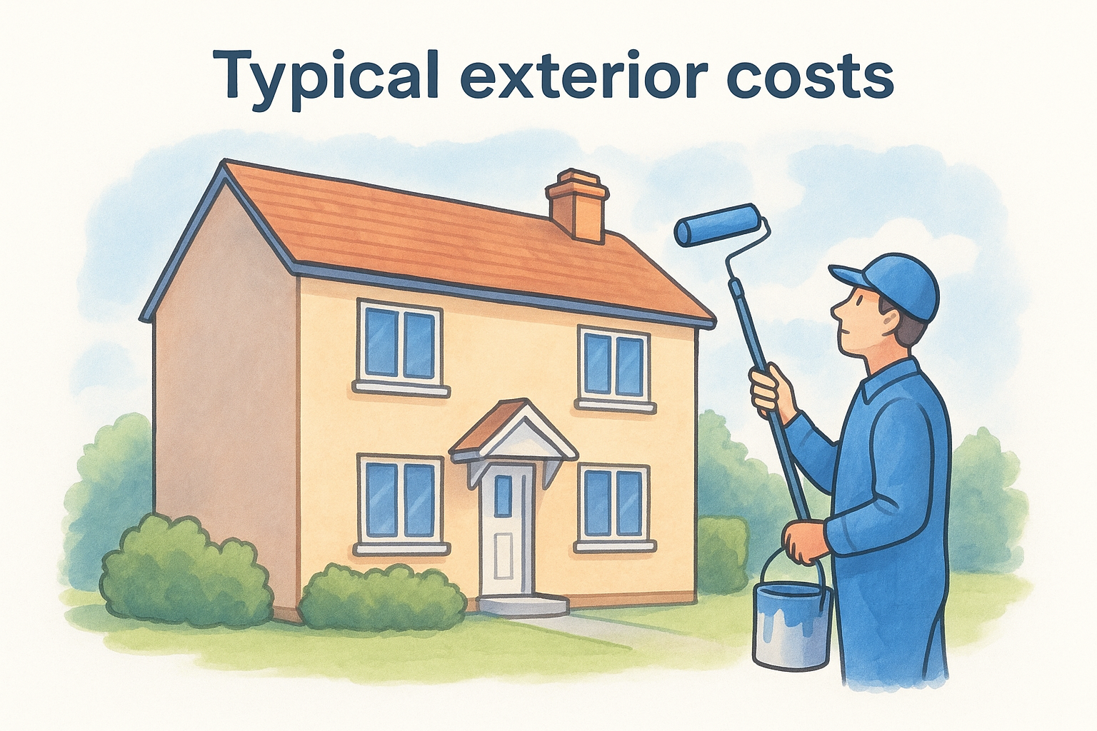 Cost to Paint a House in Dublin: 2026 Price Guide 4 Typical exterior costs