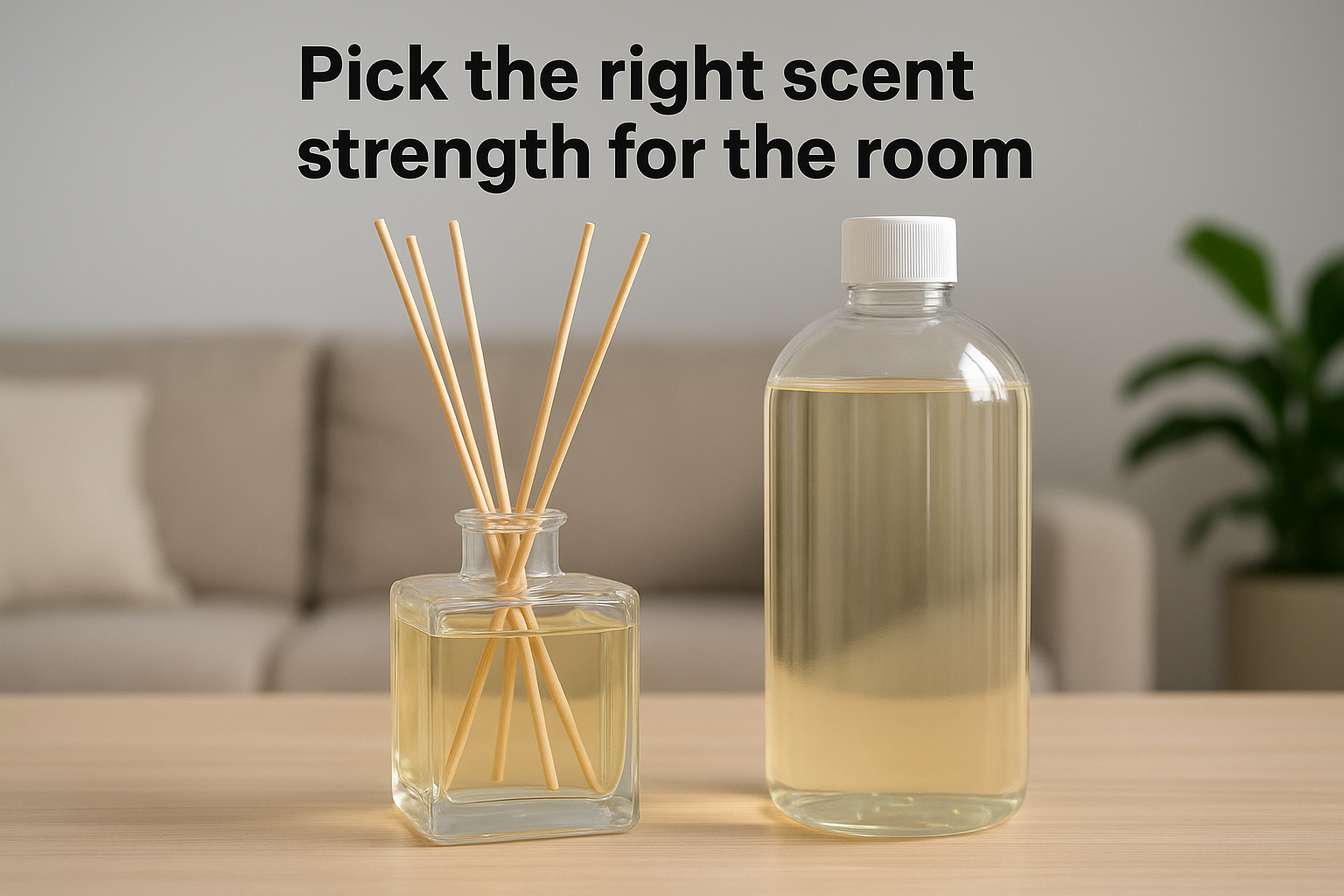 Pick the right scent strength for the room