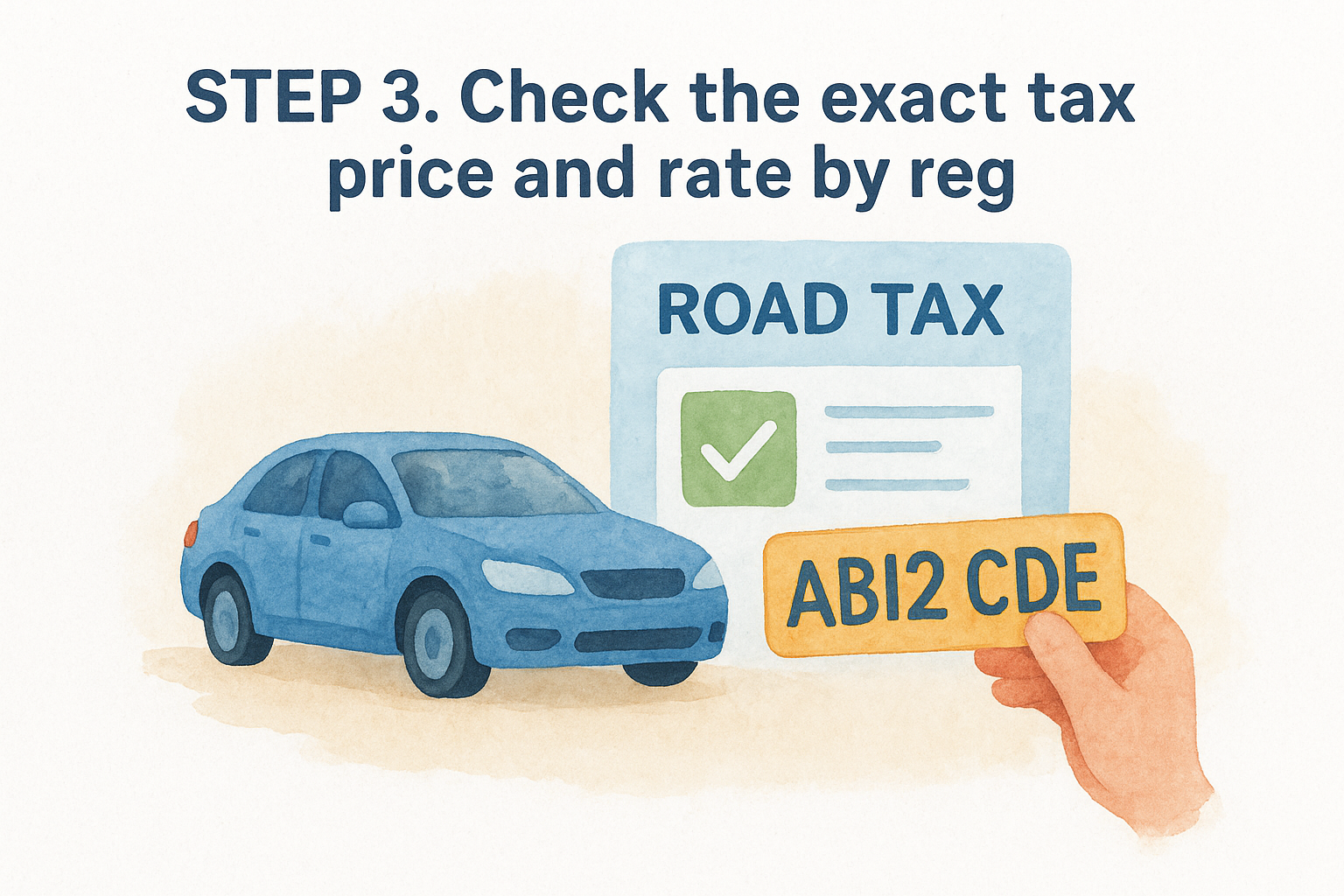 Step 3. Check the exact tax price and rate by reg