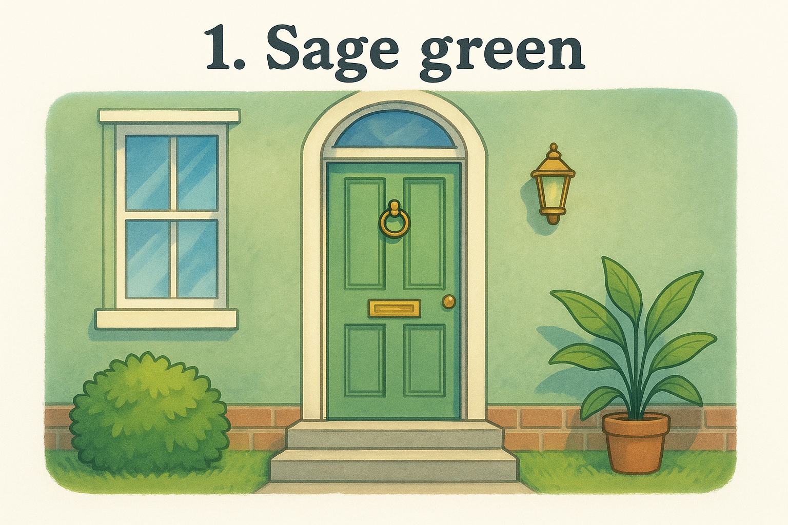 5 Best Green Exterior Paint Colours for Dublin Homes 3 1. Sage green