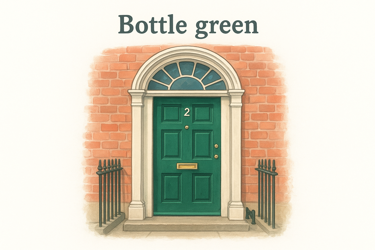 5 Best Green Exterior Paint Colours for Dublin Homes 4 2. Bottle green