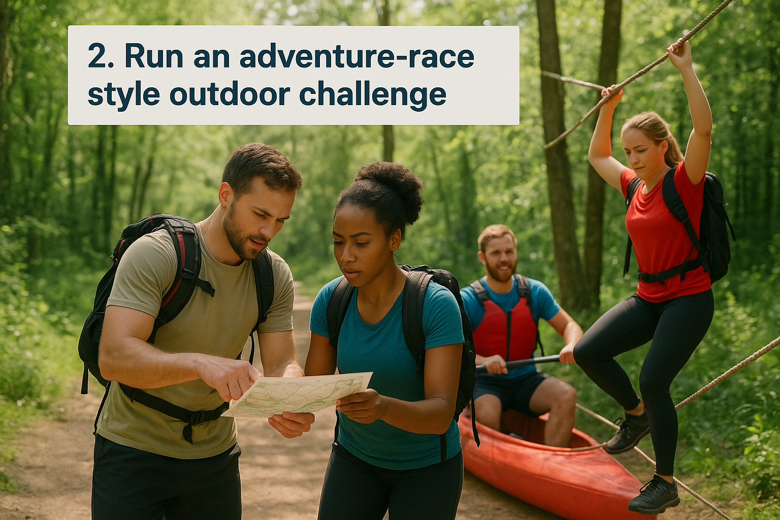 2. Run an adventure-race style outdoor challenge