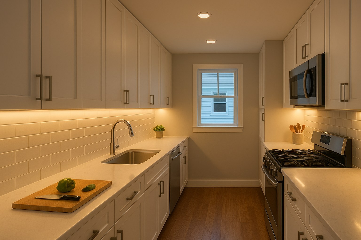 8. Layered lighting design