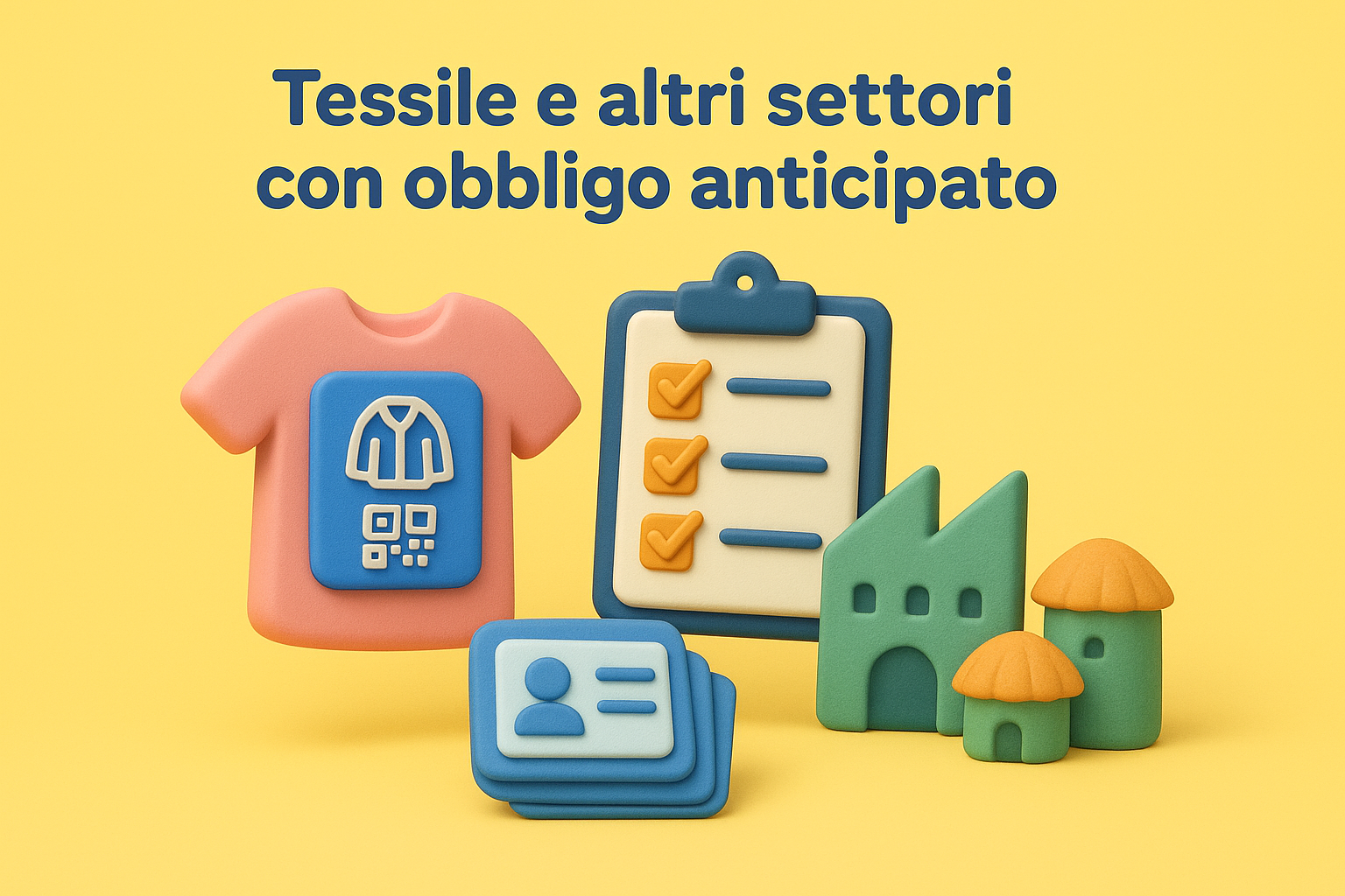 Tessile e altri settori con obbligo anticipato